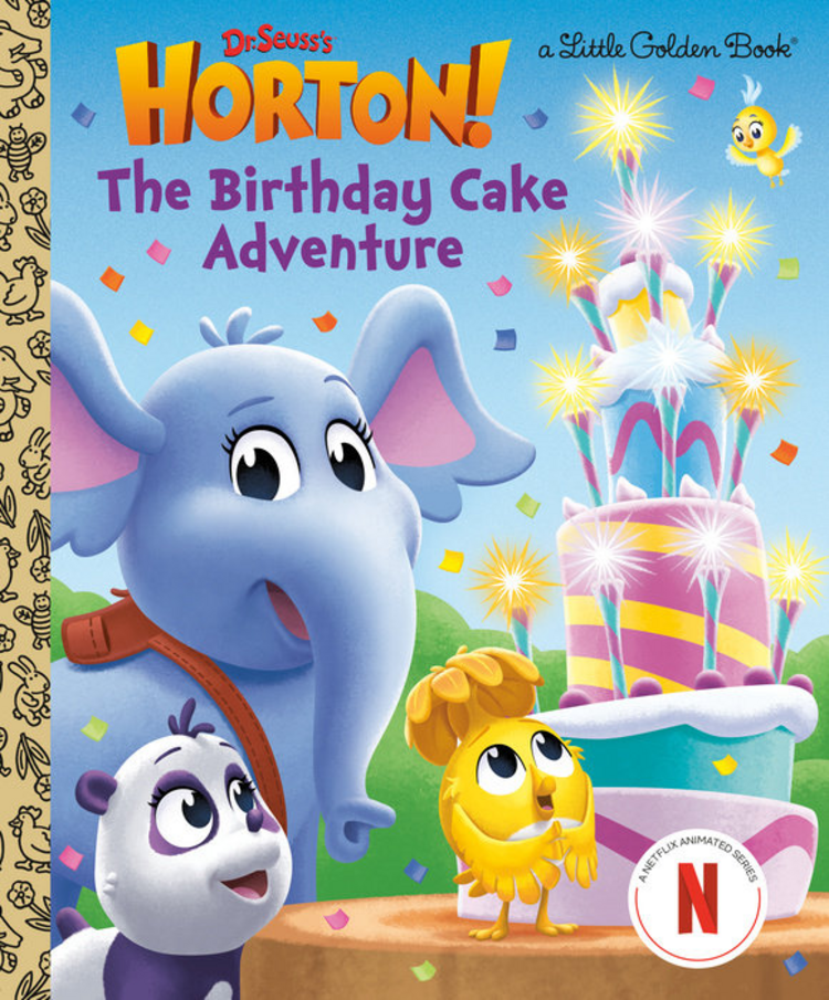 GOLDEN BOOKS DR SEUSS HORTON THE BIRTHDAY CAKE ADVENTURE LITTLE GOLDEN BOOK