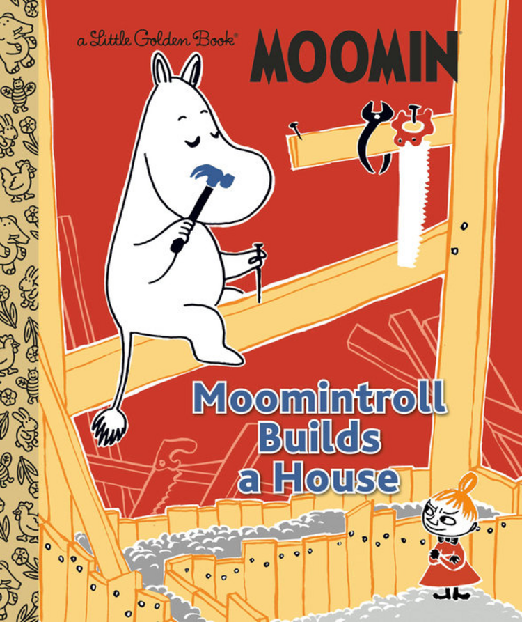 GOLDEN BOOKS MOOMIN MOOMINTROLL BUILDS A HOUSE LITTLE GOLDEN BOOK