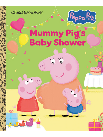 GOLDEN BOOKS PEPPA PIG MUMMY PIGS BABY SHOWER LITTLE GOLDEN BOOK