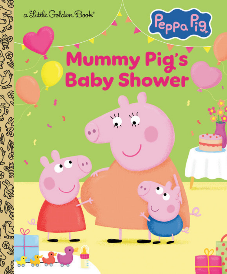 GOLDEN BOOKS PEPPA PIG MUMMY PIGS BABY SHOWER LITTLE GOLDEN BOOK