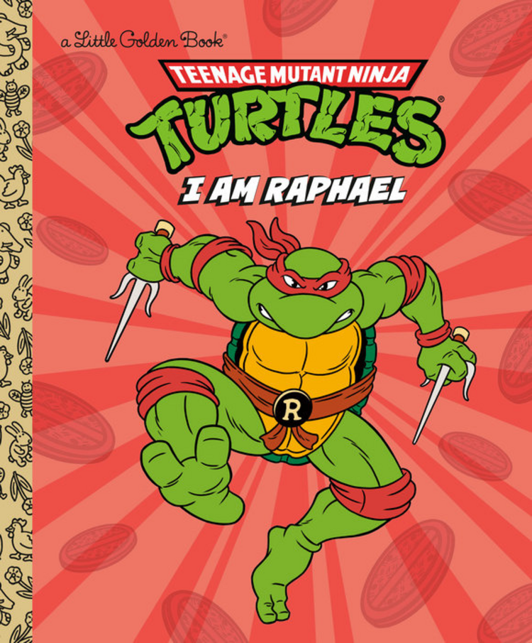 GOLDEN BOOKS TEENAGE MUTANT NINJA TURTLES I AM RAPHAEL LITTLE GOLDEN BOOK