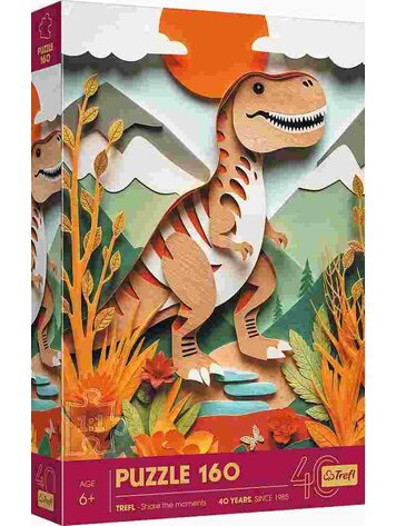 TREFLIKS DINOSAUR PAPER ART 160 PC PUZZLE