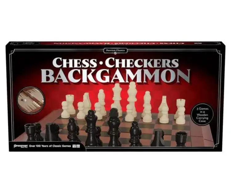 PREMIUM CLASSICS CHESS CHECKERS BACKGAMMON