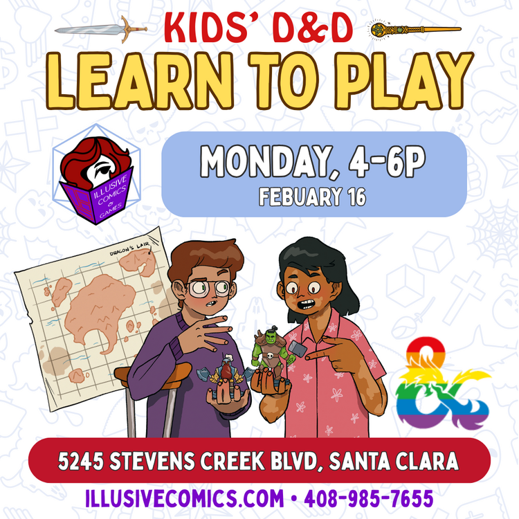 KIDS D&D LEARN TO PLAY ONE SHOT 2/16 @ 4 PM