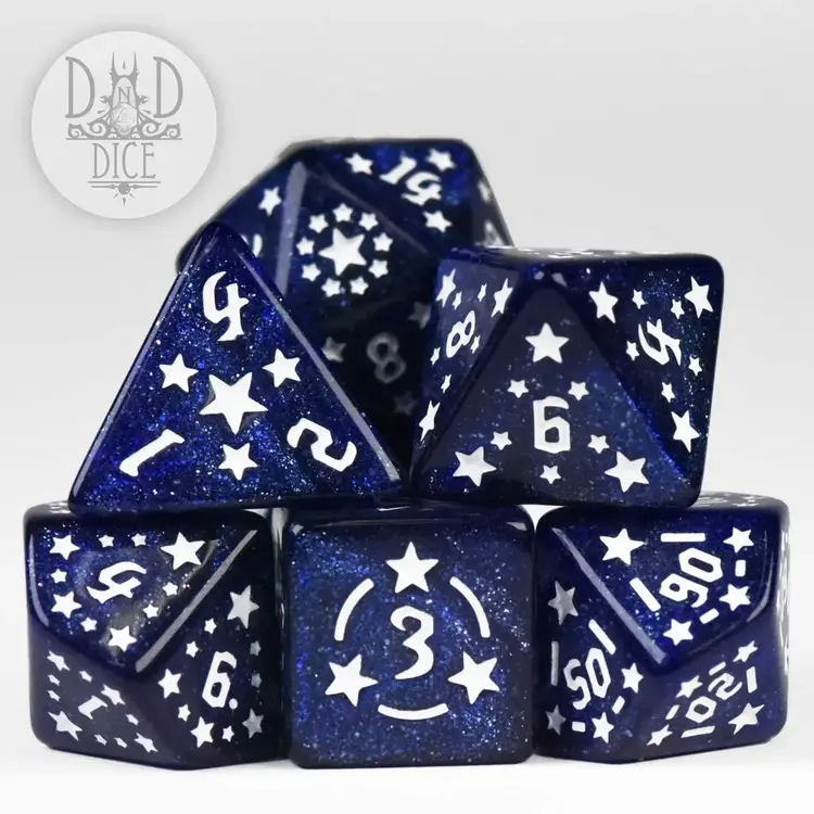 DND DICE STAR SPANGLED RPG DICE SET