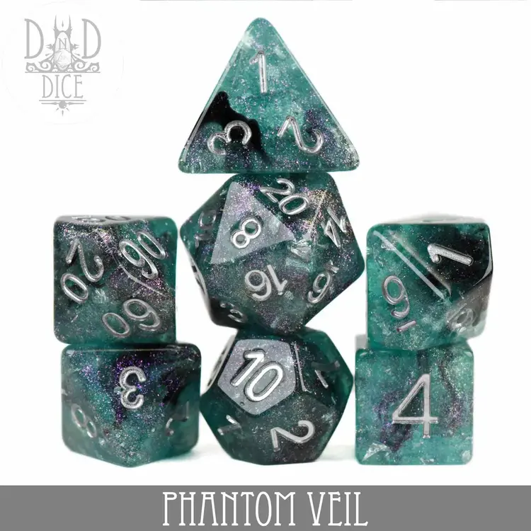 DND DICE PHANTOM VEIL RPG DICE SET