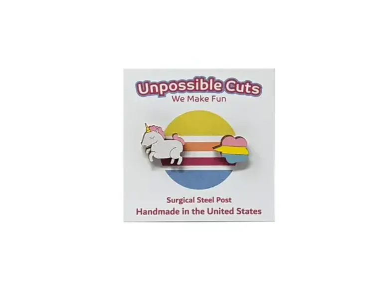 UNPOSSIBLE CUTS UNICORN FART EARRINGS