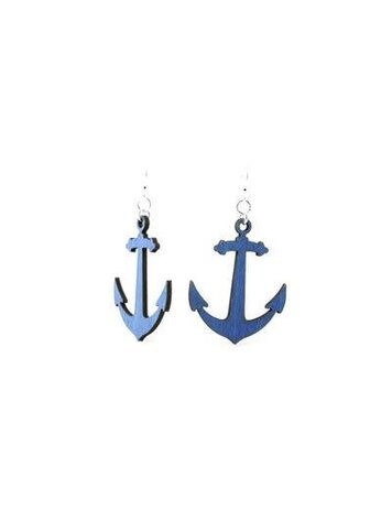 ANCHOR EARRINGS ROYAL BLUE