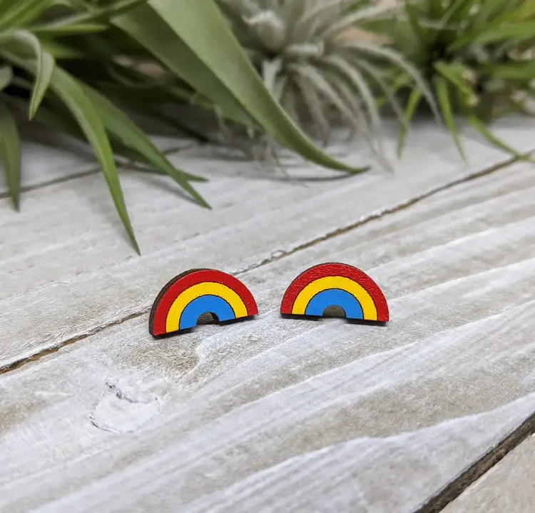 UNPOSSIBLE CUTS RAINBOW EARRINGS