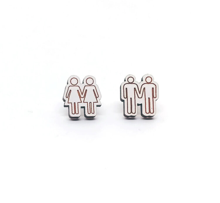 UNPOSSIBLE CUTS PRIDE EARRINGS