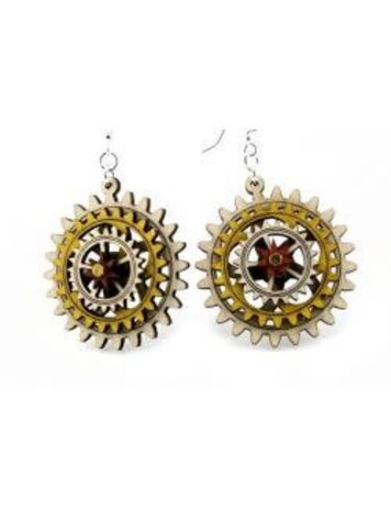 KINETIC GEAR EARRINGS