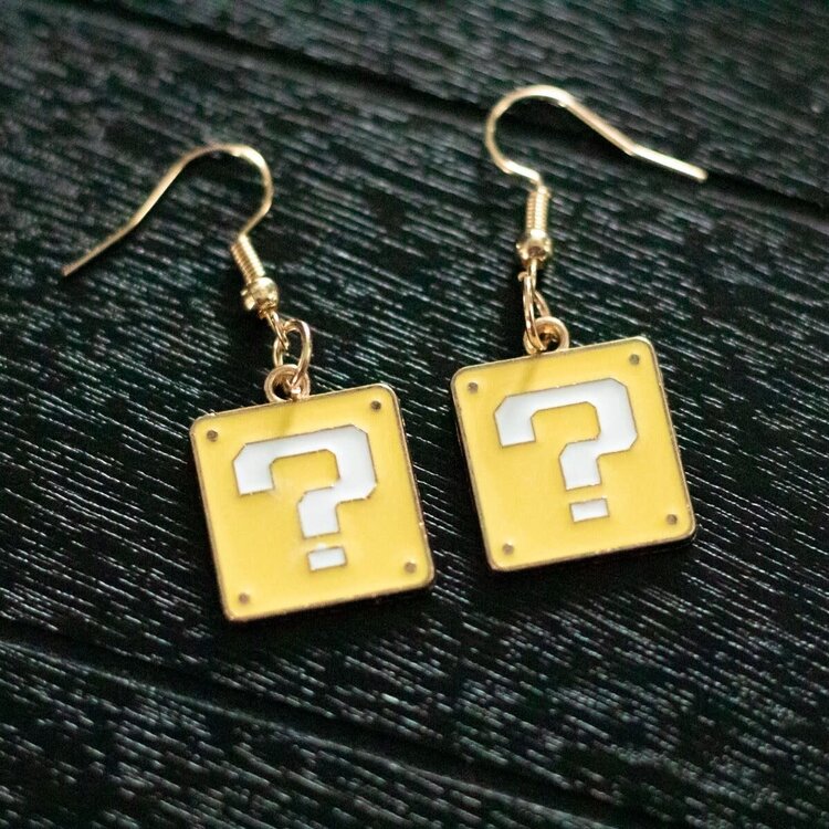 SUPER MARIO MYSTERY BOX WOODEN EARRINGS