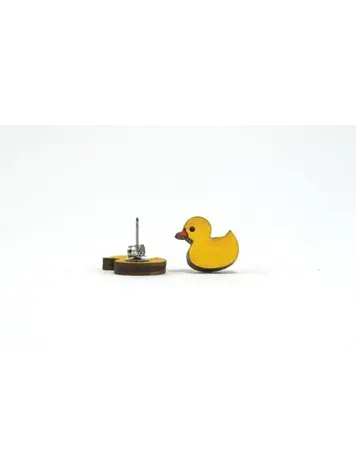 UNPOSSIBLE CUTS RUBBER DUCKY EARRINGS