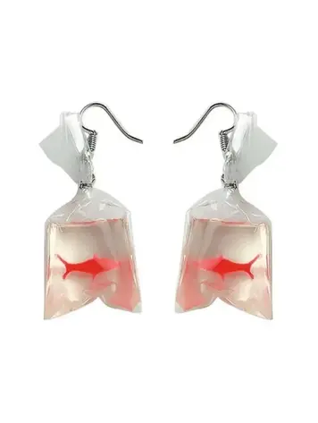 GOLDFISH BAG EARRINGS