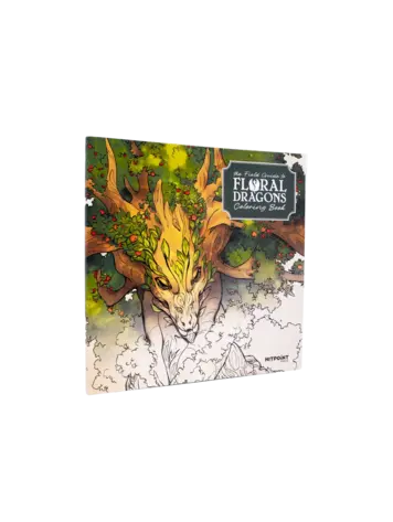 THE FIELD GUIDE TO FLORAL DRAGONS COLORING BOOK