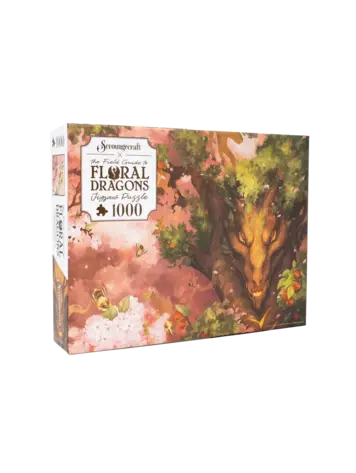 THE FIELD GUIDE TO FLORAL DRAGONS APPLE TREE DRAGON 1000PC PUZZLE