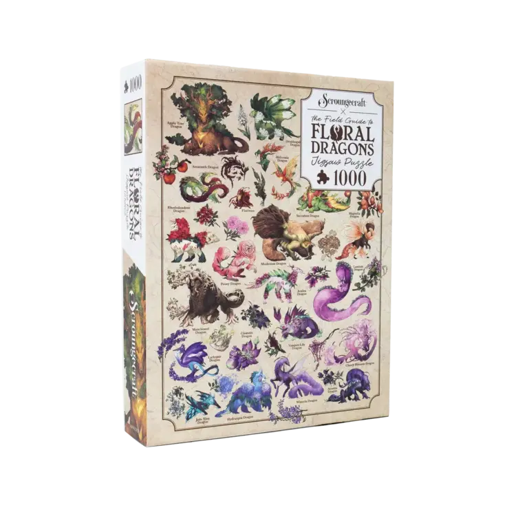 THE FIELD GUIDE TO FLORAL DRAGONS FLORAL DRAGON GALLERY 1000PC PUZZLE