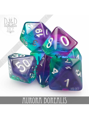 DND DICE AURORA BOREALIS RPG DICE SET
