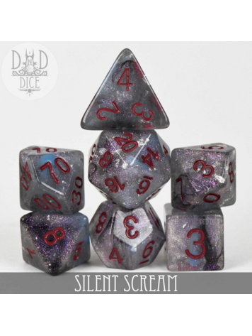 DND DICE SILENT SCREAM RPG DICE SET