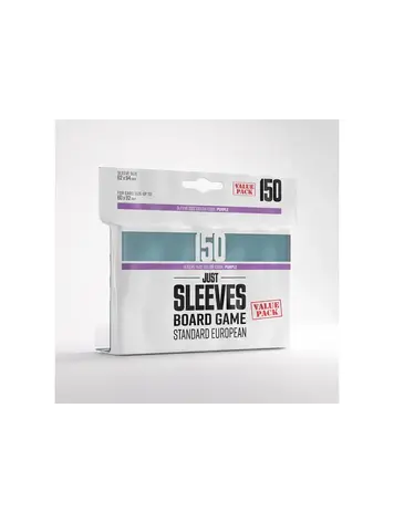 GAMEGENIC JUST SLEEVES STANDARD EUROPEAN CLEAR VALUE PACK 150 CT