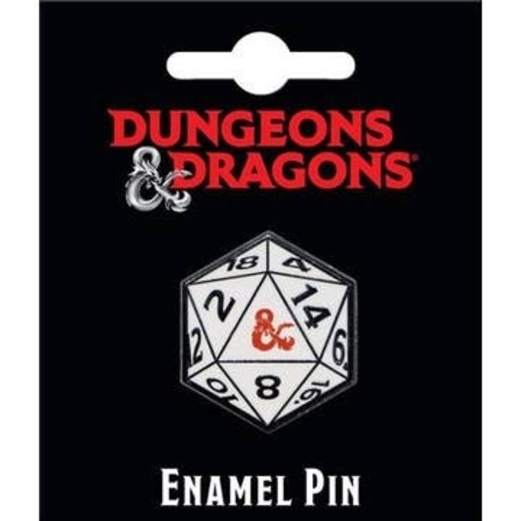 Ata-boy DUNGEONS & DRAGONS 20 SIDED DICE ENAMEL PIN