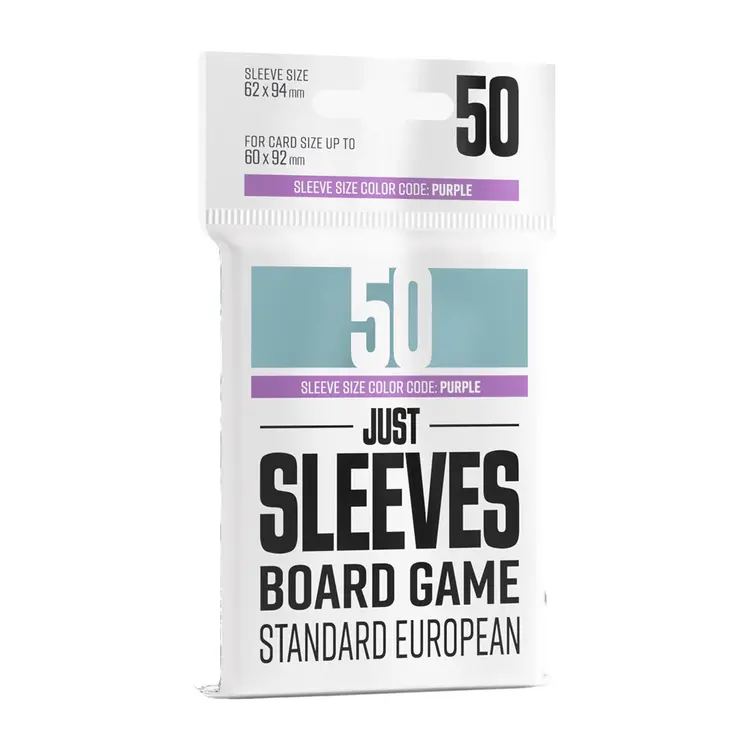 GAMEGENIC JUST SLEEVES STANDARD EUROPEAN CLEAR 50 CT