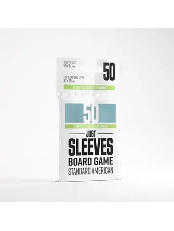 GAMEGENIC JUST SLEEVES STANDARD AMERICAN CLEAR 50 CT