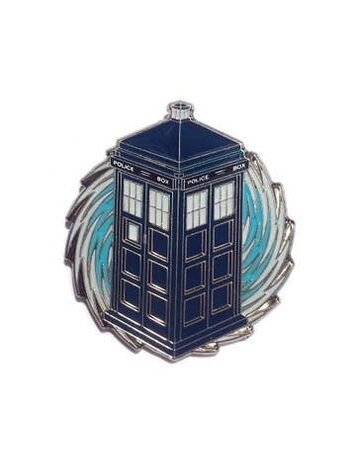 KOLORSPUN GLOWING PHONE BOOTH ENAMEL PIN