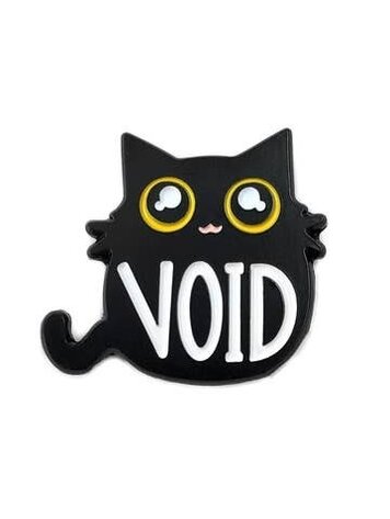 KOLORSPUN VOID BLACK CAT ENAMEL PIN