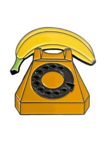 KOLORSPUN BANANA PHONE ENAMEL PIN