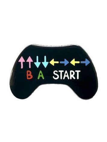 KOLORSPUN VIDEO GAME CHEAT CODE ENAMEL PIN