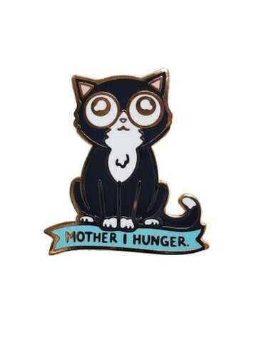 KOLORSPUN HUNGRY CAT ENAMEL PIN