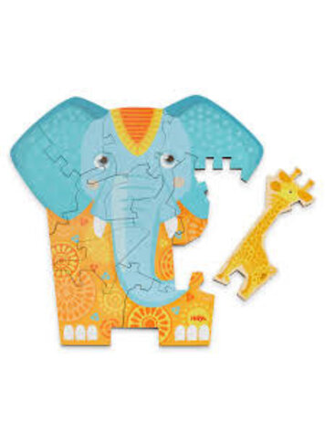 HABA GAMES ELEPHANT 2 IN 1 WOODEN PUZZLE
