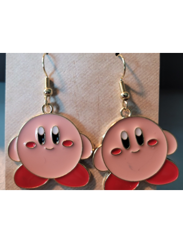VIDEO GAME EARRINGS - KIRBY