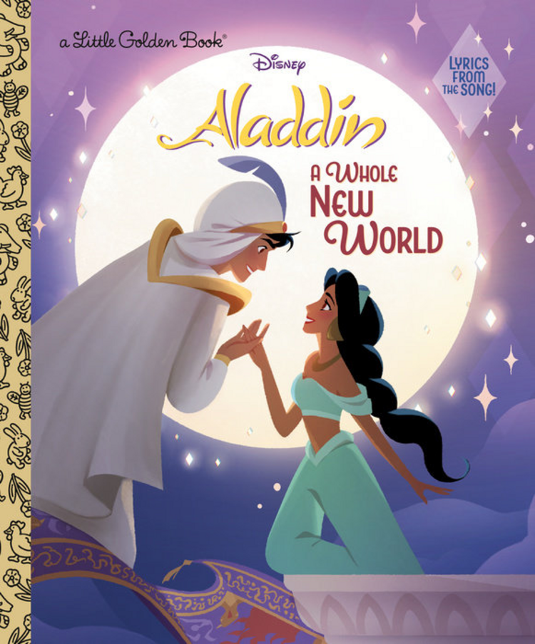 GOLDEN BOOKS DISNEY ALADDIN A WHOLE NEW WORLD LITTLE GOLDEN BOOK