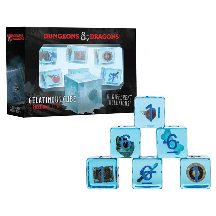 FANROLL D&D GELATINOUS CUBE 6 PACK DICE