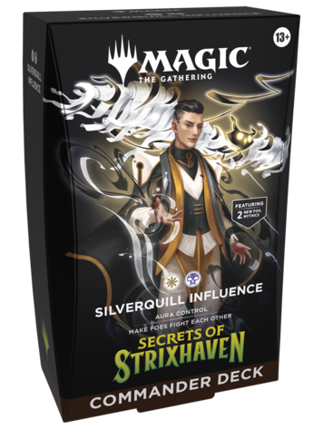 WIZARDS OF THE COAST MTG SECRETS OF STRIXHAVEN COMMANDER DECK SILVERQUILL INFLUENCE