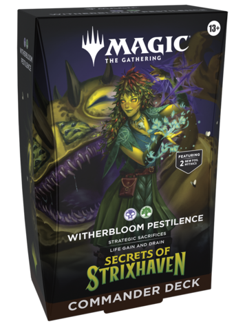 WIZARDS OF THE COAST MTG SECRETS OF STRIXHAVEN COMMANDER DECK WITHERBLOOM PESTILENCE