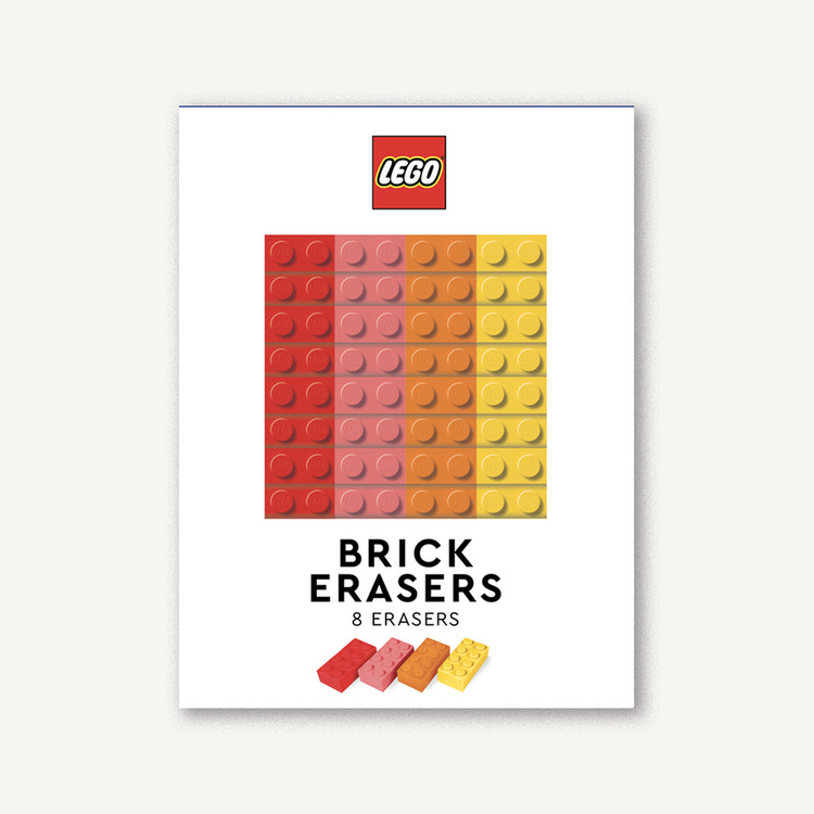 CHRONICLE BOOKS LEGO BRICK ERASERS (MULTICOLOR PACK OF 8)