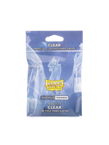 DRAGON SHIELD DRAGON SHIELD 100CT PERFECT FIT INNER SLEEVES THICK CLEAR