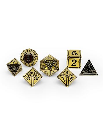 NORSE FOUNDRY IRONWORKS ANCIENT TREASURES METAL RPG DICE SET