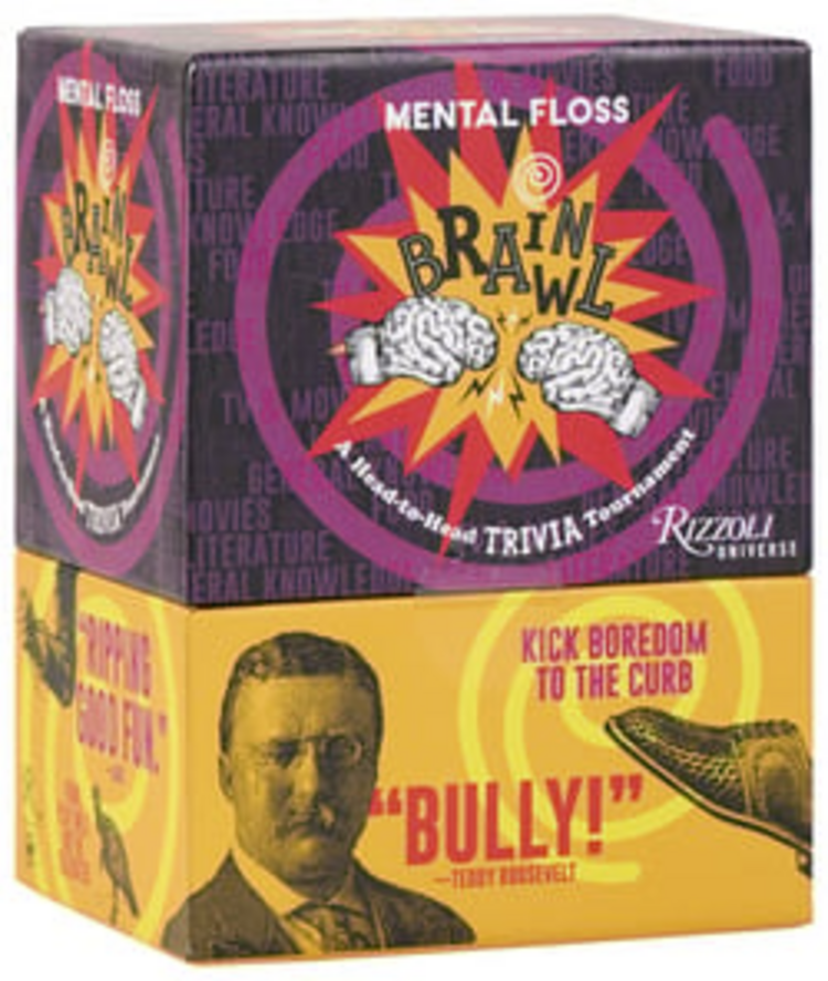 RIZZOLI MENTAL FLOSS BRAIN BRAWL TRIVIA GAME
