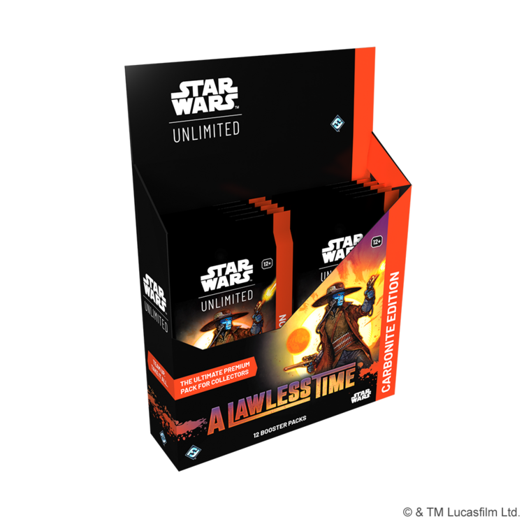 FANTASY FLIGHT GAMES STAR WARS UNLIMITED A LAWLESS TIME CARBONITE BOOSTER BOX
