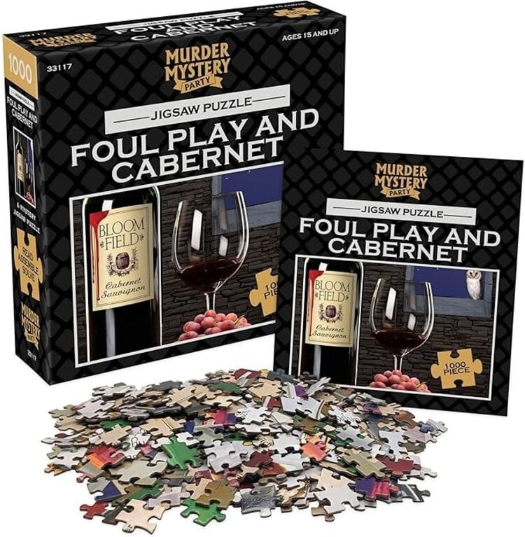 FOUL PLAY AND CABERNET 1000 PC PUZZLE