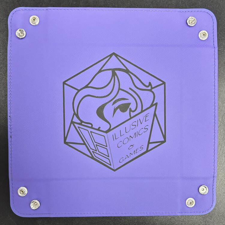 ILLUSIVE COMICS LOGO DICE TRAY - PURPLE
