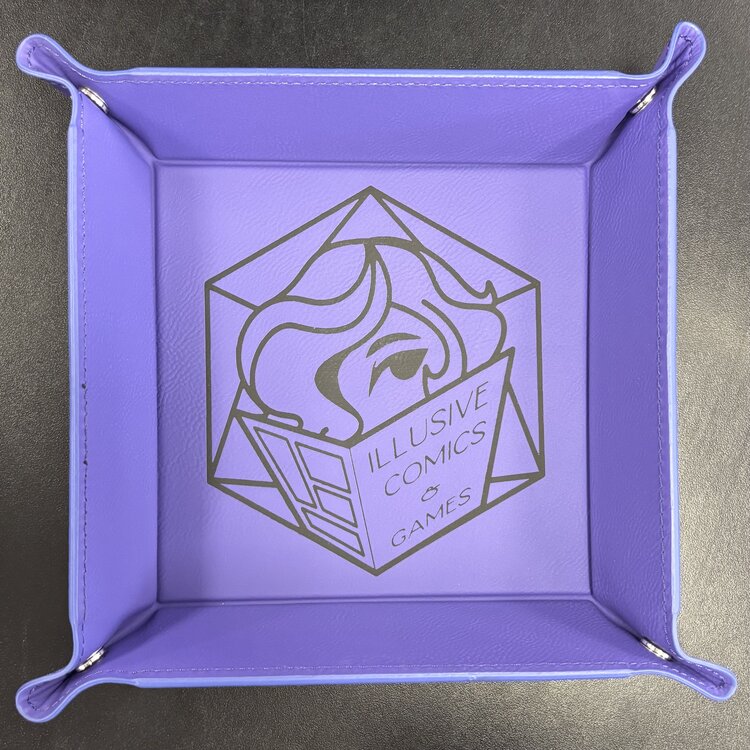 ILLUSIVE COMICS LOGO DICE TRAY - PURPLE
