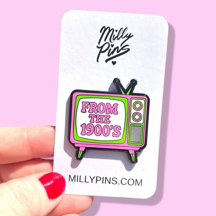 FROM THE 1900S RETRO TV PIN