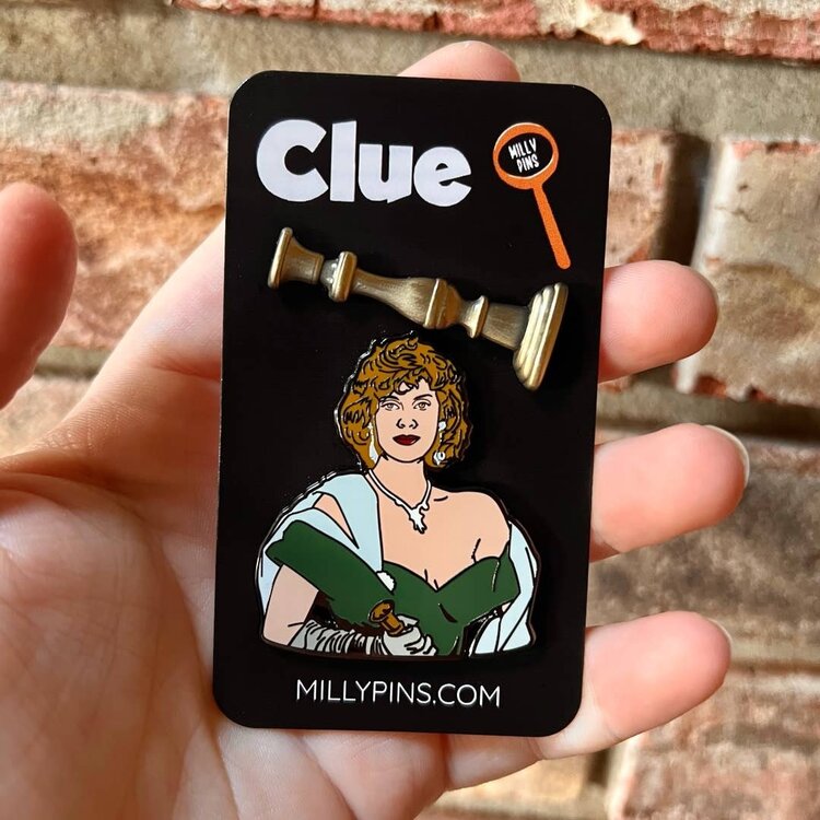 CULT CLASSIC CLUE HORROR MOVIE PIN SET - MISS SCARLET