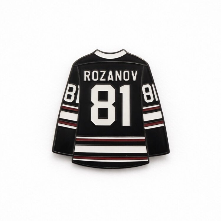 HEATED RIVALRY ROZANOV 81 JERSEY ENAMEL PIN