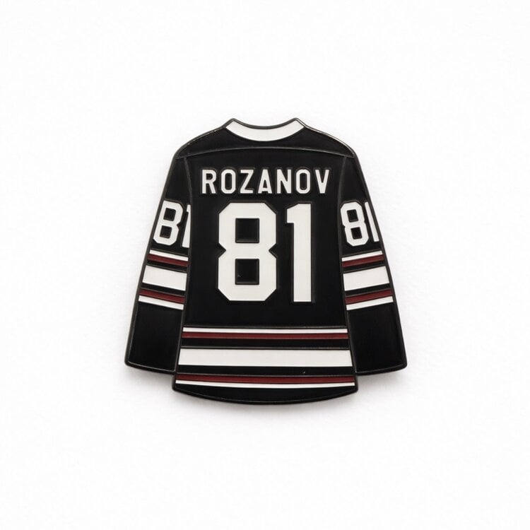 HEATED RIVALRY ROZANOV 81 JERSEY ENAMEL PIN